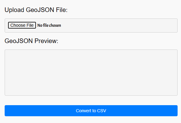 GeoJSON to CSV Converter